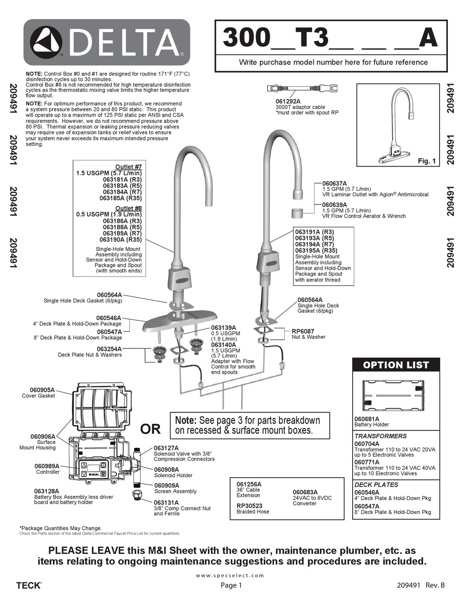 DELTA 300 T3 A SERIES INSTALLATION INSTRUCTIONS MANUAL Pdf Download