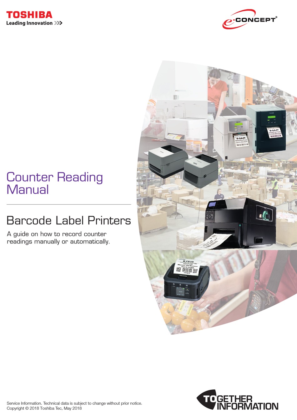 TOSHIBA B-EP2 COUNTER READING MANUAL Pdf Download | ManualsLib