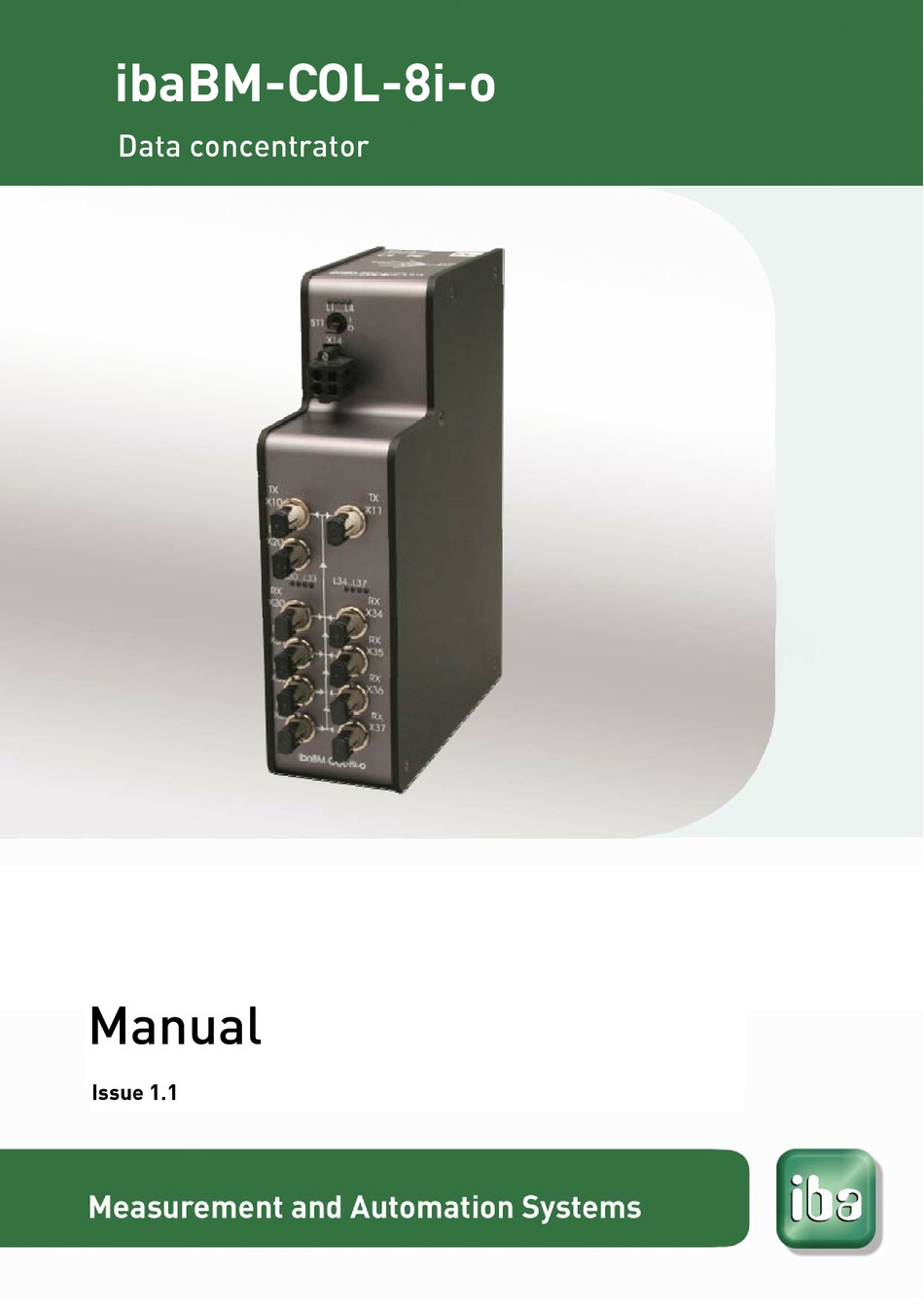 IBA IBABMCOL8IO MANUAL Pdf Download ManualsLib