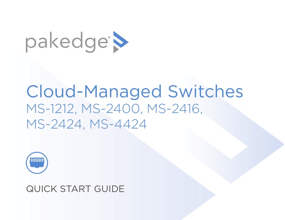 Pakedge Ms 1212 Quick Start Manual Pdf Download Manualslib