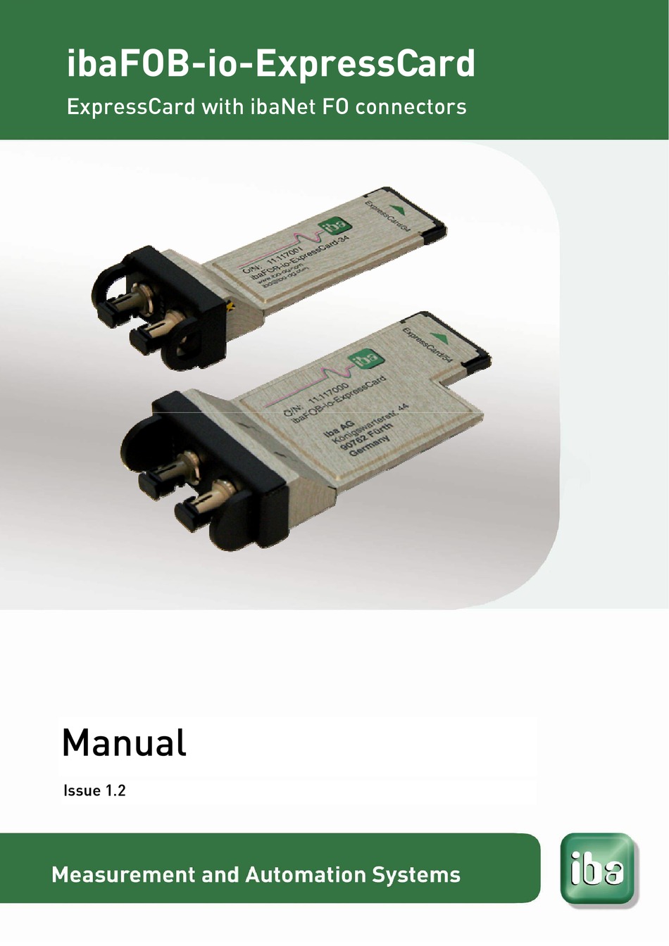 IBA IBAFOBIOEXPRESSCARD SERIES MANUAL Pdf Download ManualsLib