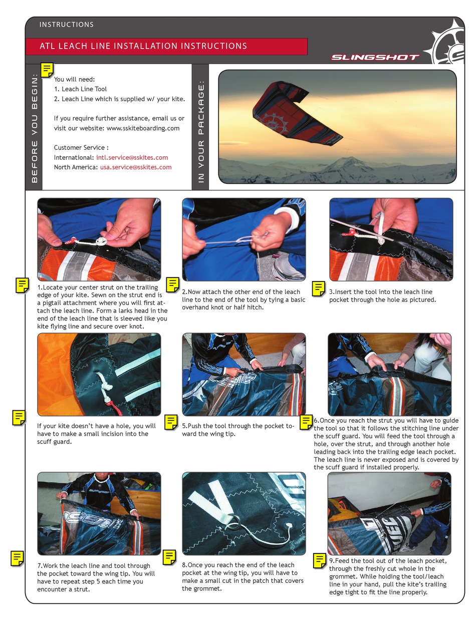 SLINGSHOT ATL LEACH SERIES INSTRUCTIONS Pdf Download ManualsLib