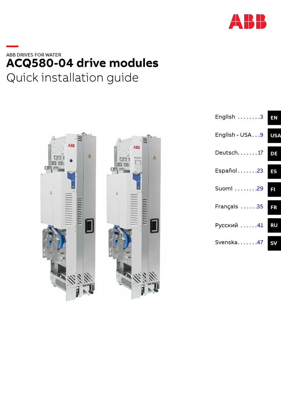 ABB ACQ58004 QUICK INSTALLATION MANUAL Pdf Download ManualsLib