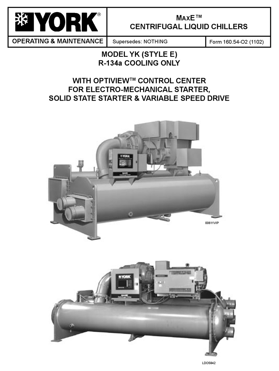 YORK MAXE YK SERIES OPERATING & MAINTENANCE Pdf Download ManuaLib