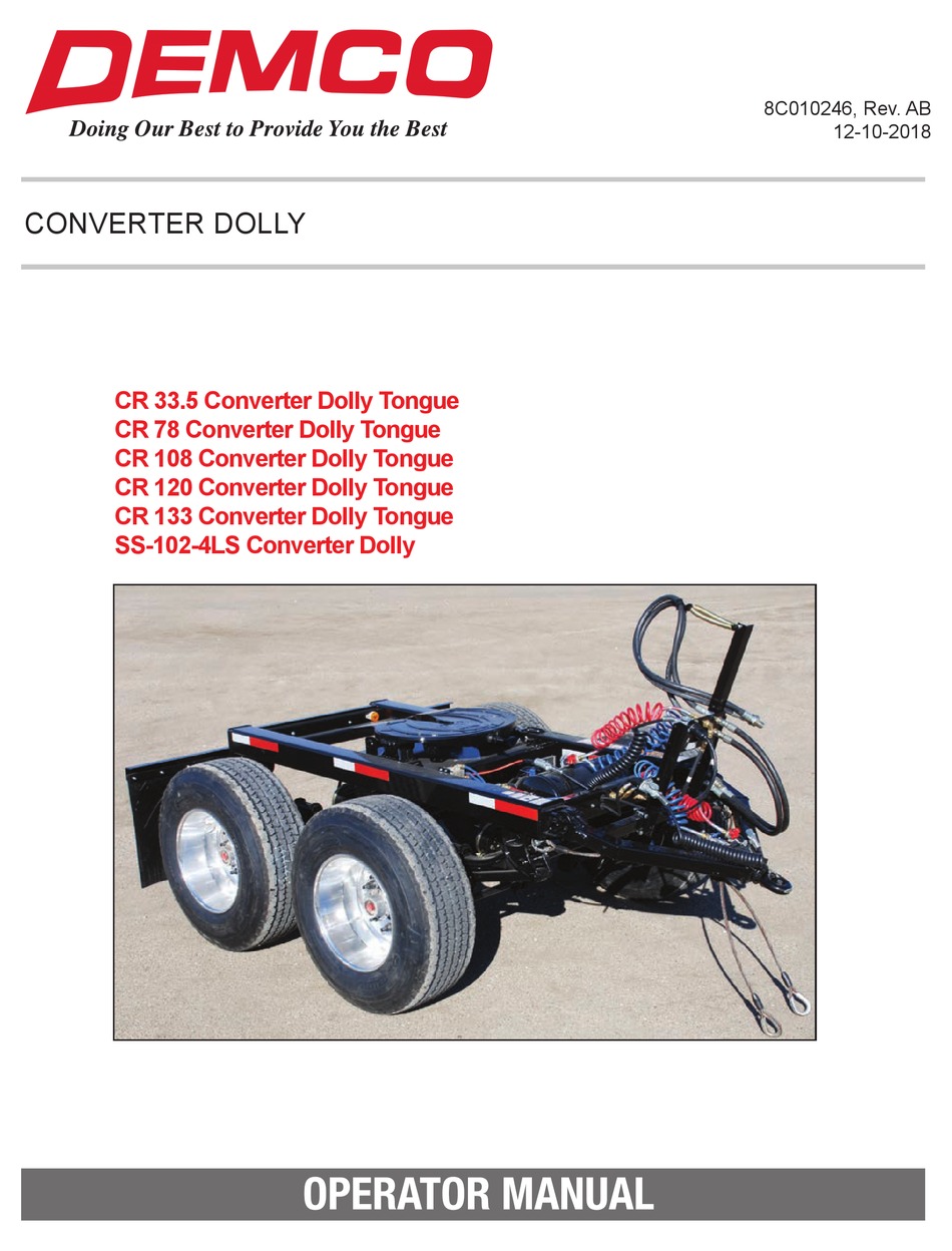 DEMCO CR 33.5 OPERATOR'S MANUAL Pdf Download ManualsLib