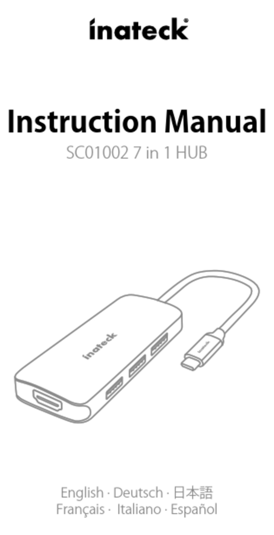 INATECK SC01002 INSTRUCTION MANUAL Pdf Download ManualsLib