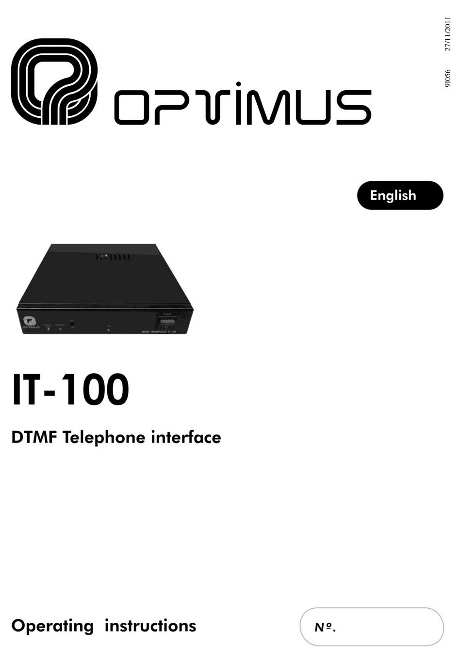 Optimus It 100 Operating Instructions Manual Pdf Download Manualslib