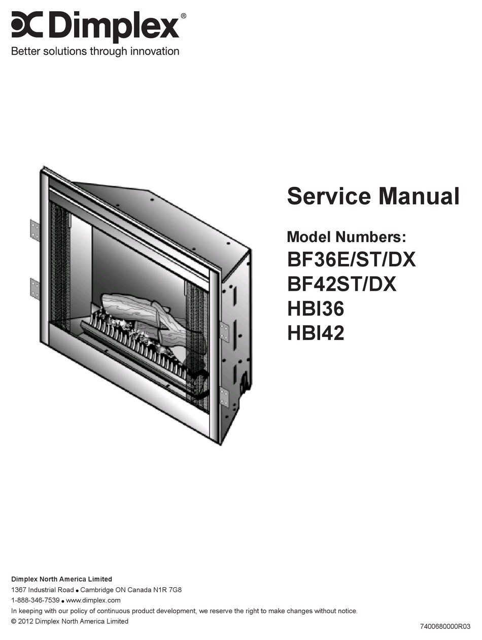 Dimplex Bf36 Series Service Manual Pdf Download Manualslib