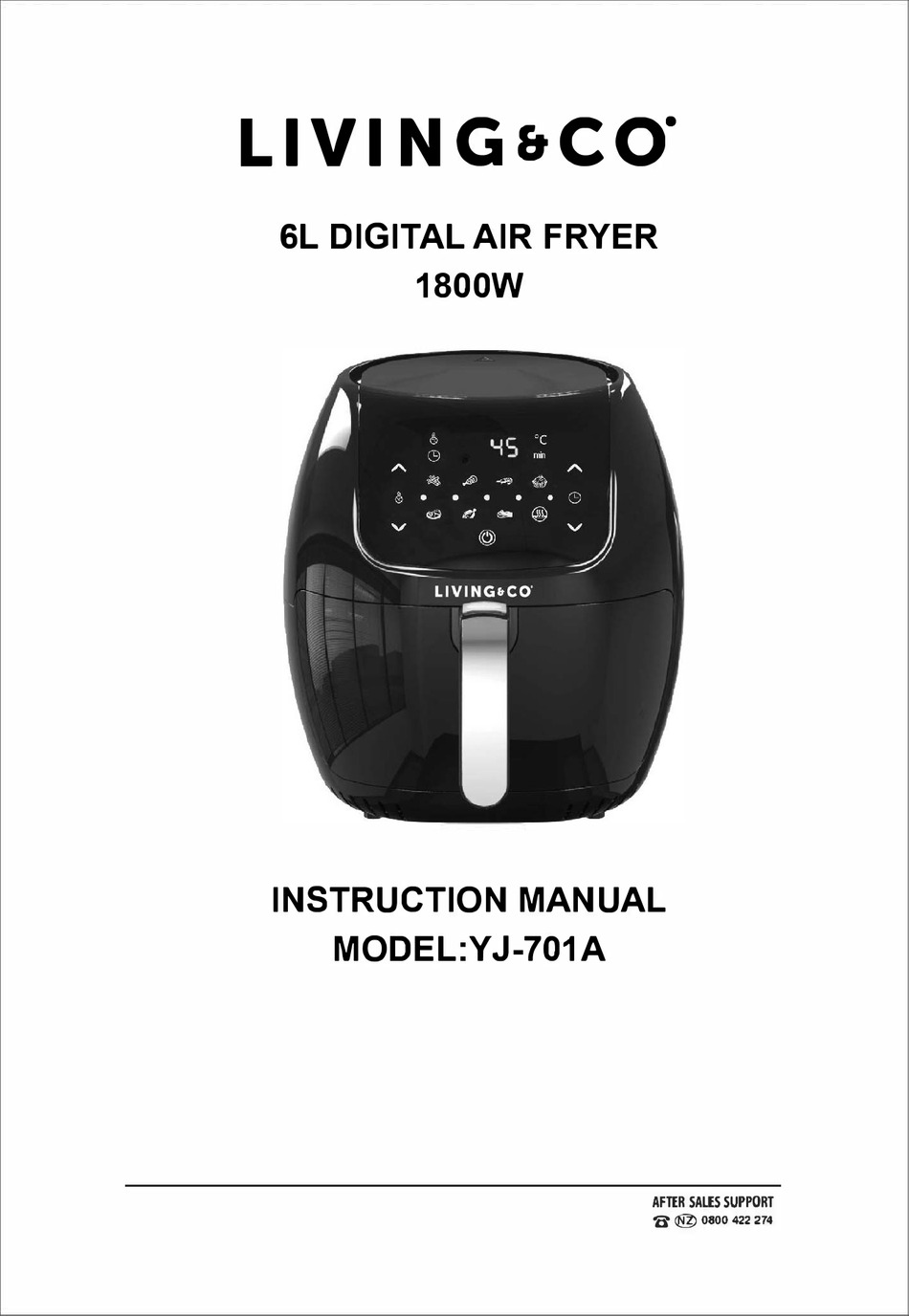 LIVING & CO YJ701A INSTRUCTION MANUAL Pdf Download ManualsLib