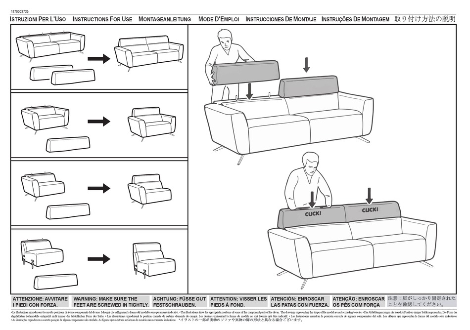 NATUZZI GALAXY 3029 INSTRUCTIONS FOR USE MANUAL Pdf Download | ManualsLib