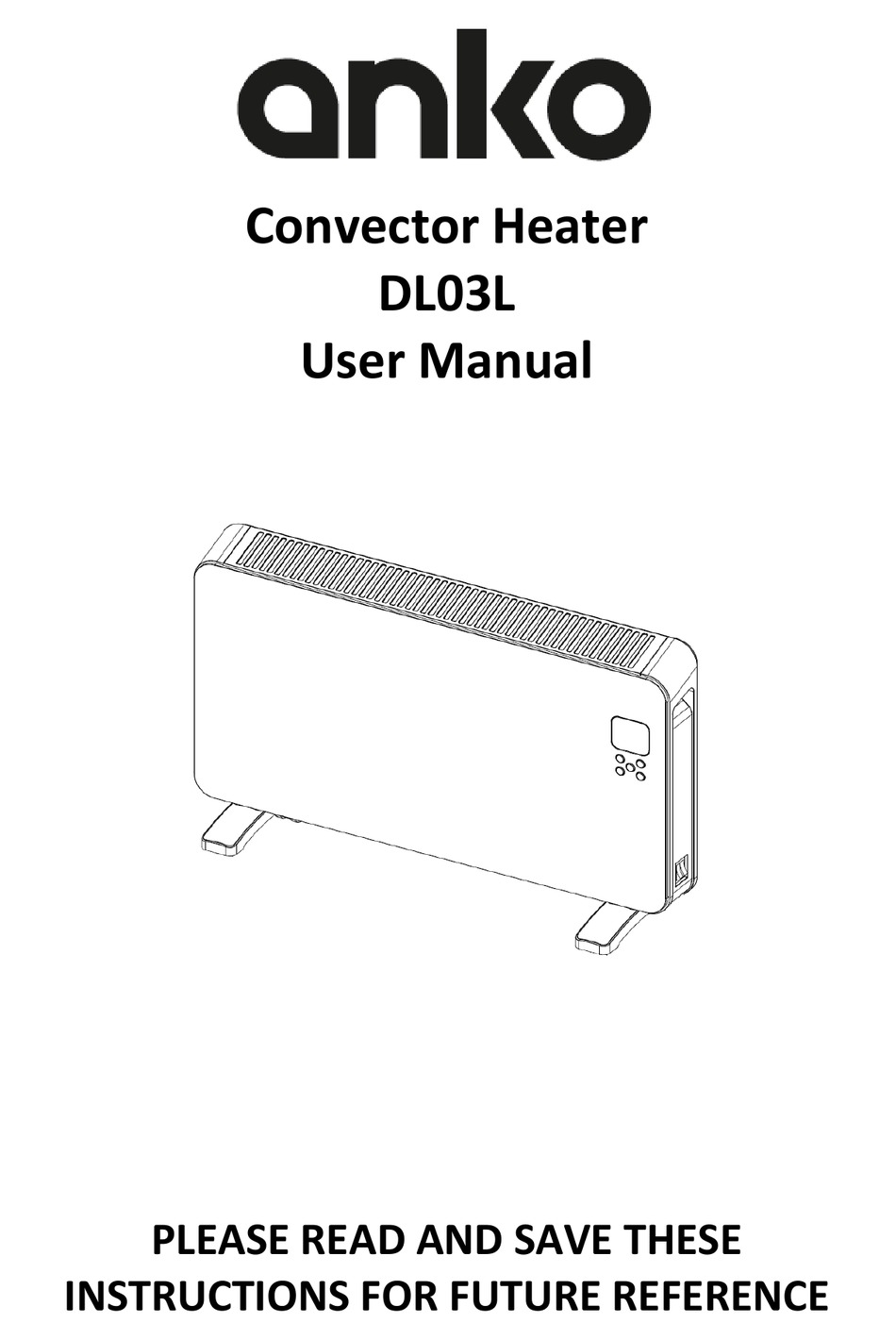 anko convection heater