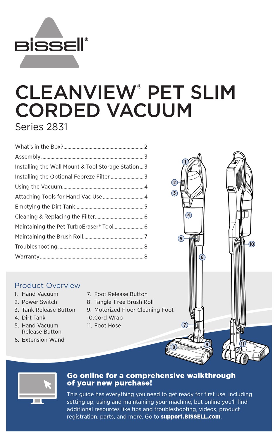 bissell cleanview powerbrush manual