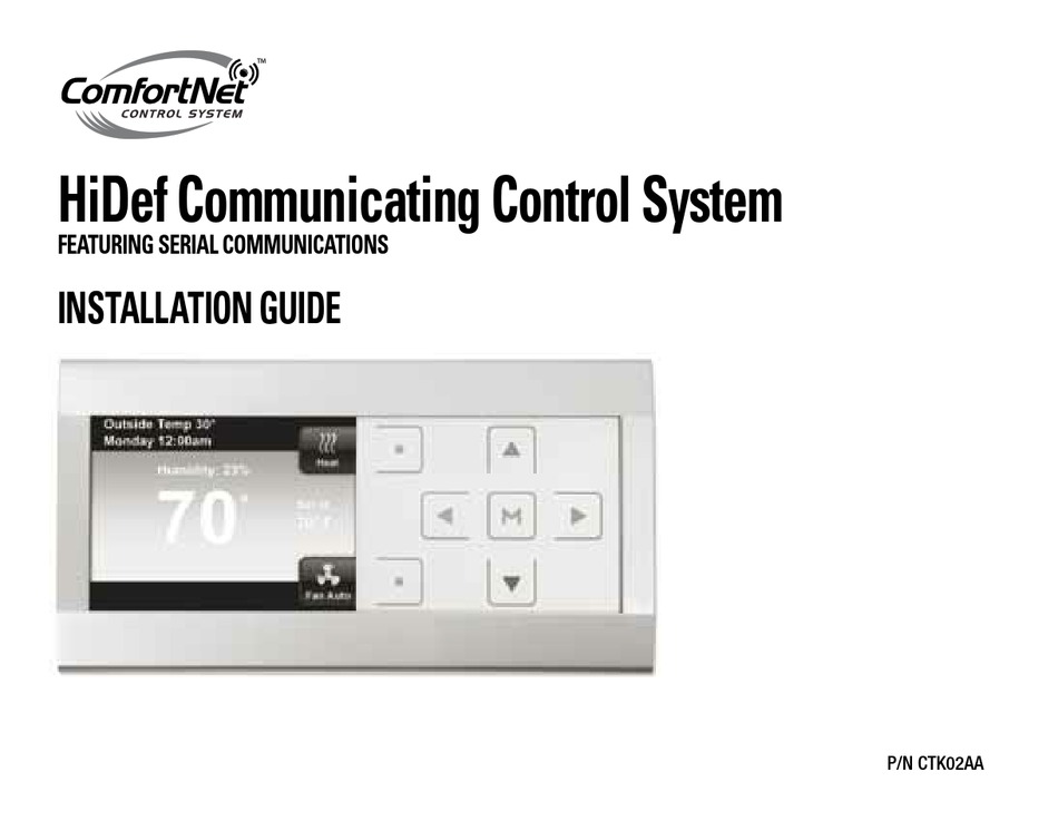 CTK02AA INSTALLATION MANUAL Pdf Download ManualsLib