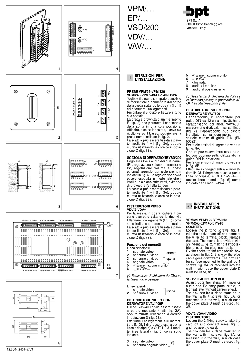 bpt-vpm-series-installation-instructions-pdf-download-manualslib