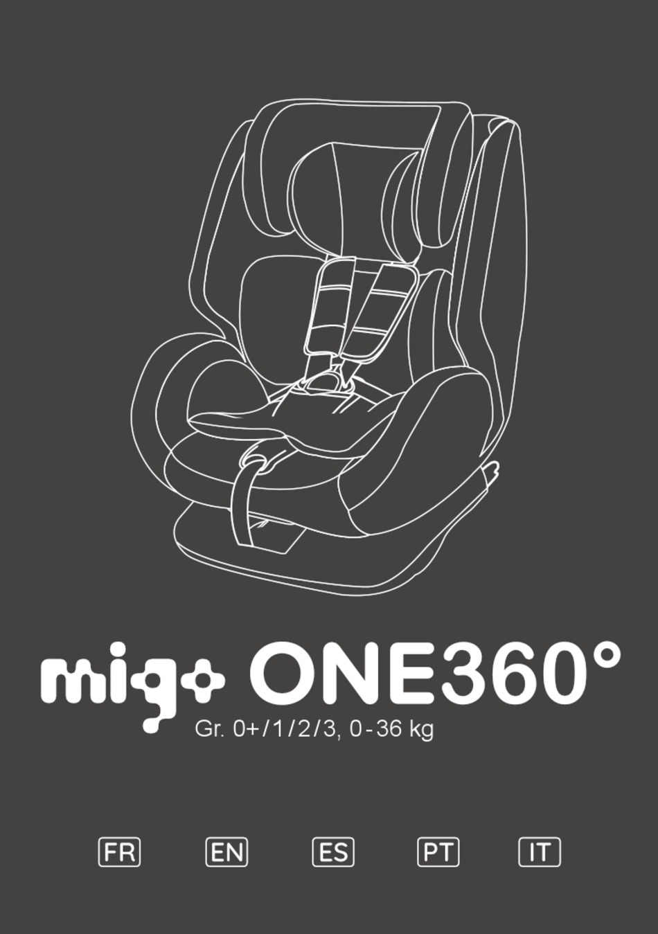Siege Auto NANIA MIGO - Isofix One 360° - Groupe 0/1/2/3 (0-36kg