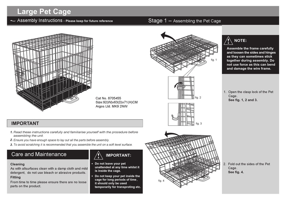 argos dog cage