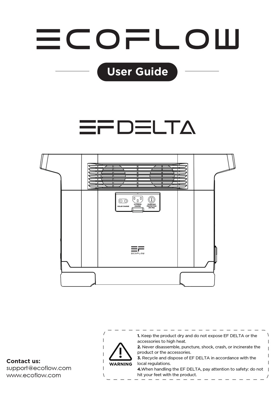 ECOFLOW EF DELTA USER MANUAL Pdf Download | ManualsLib