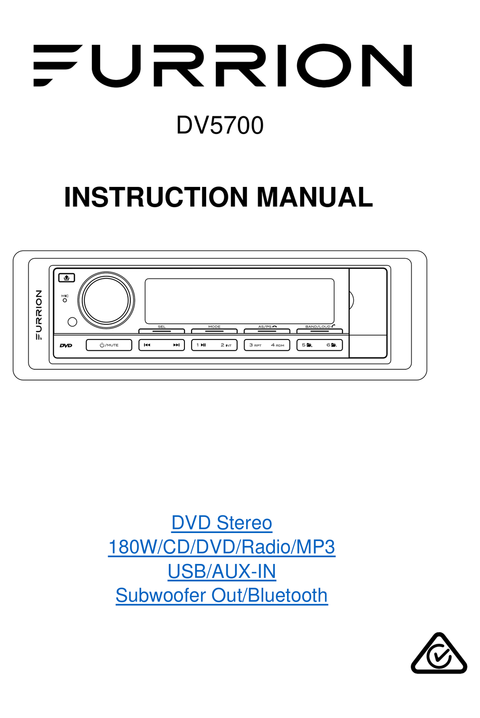 Furrion Stereo Owners Manual