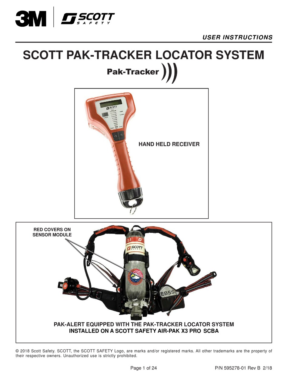 3M SCOTT PAK-TRACKER USER INSTRUCTIONS Pdf Download | ManualsLib