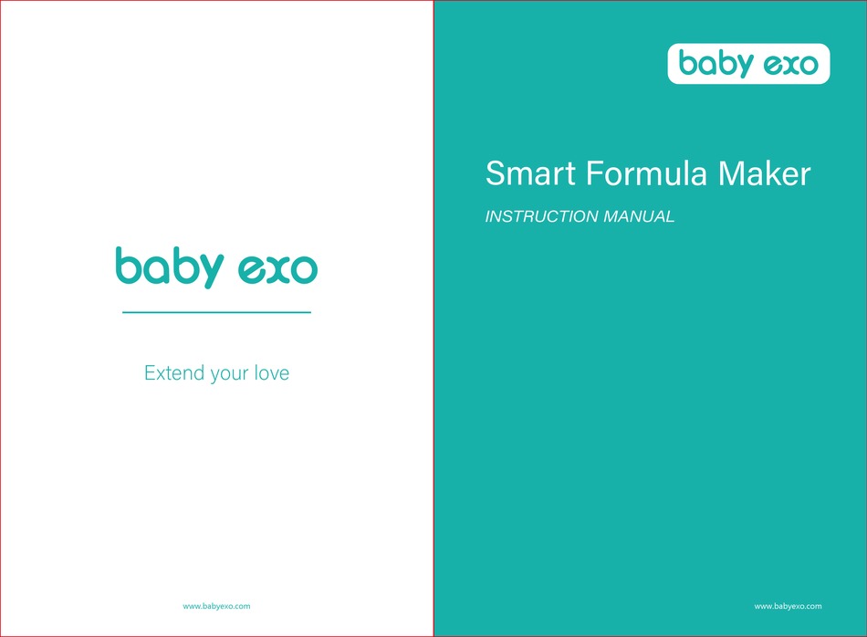 Baby Exo Smart Formula Maker Instruction Manual Pdf Download Manualslib
