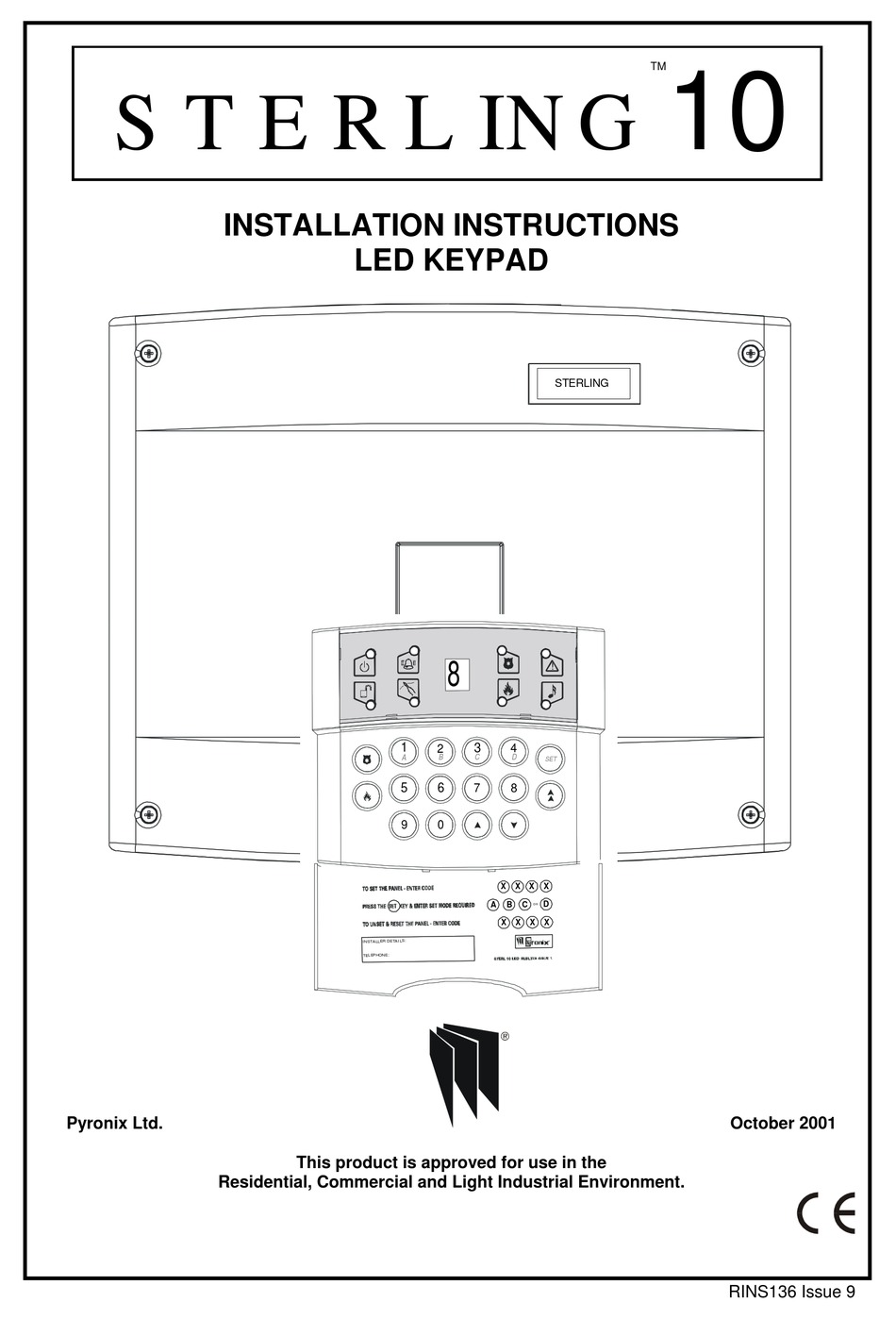 pyronix belle installation manual