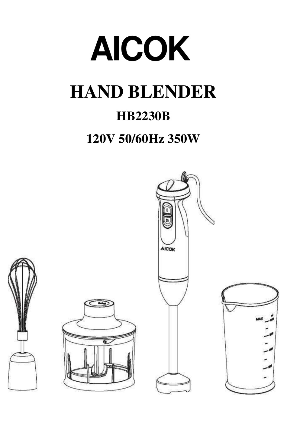 AICOK HB2230B MANUAL Pdf Download ManualsLib