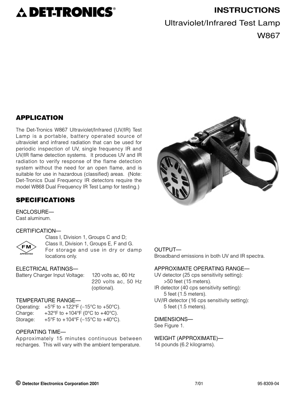 Det Tronics W Instructions Pdf Download Manualslib