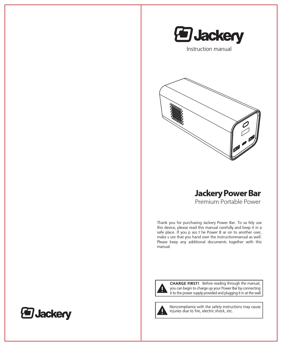 Jackery PowerBar troubleshooting flow chart