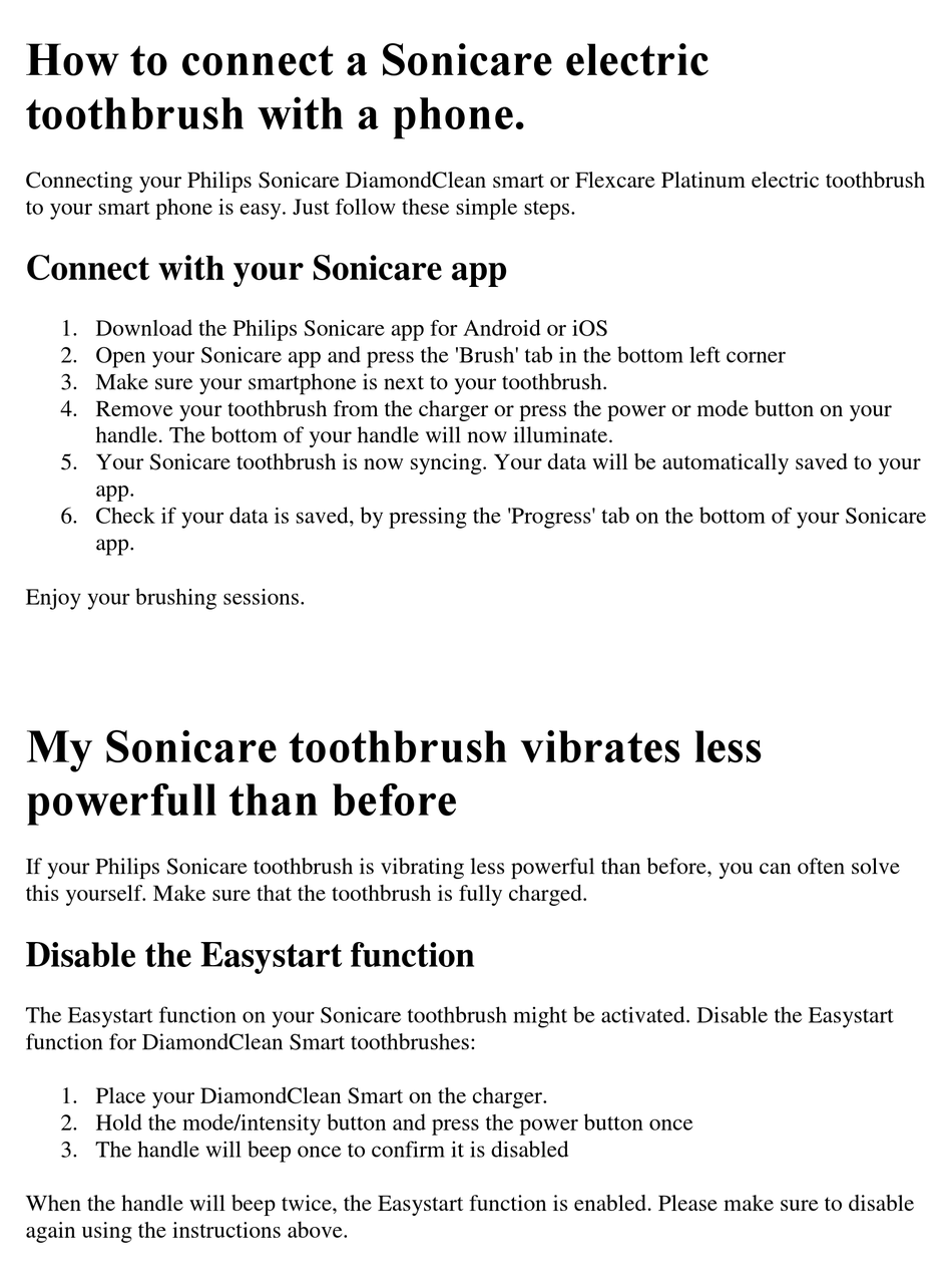philips sonicare diamondclean manual pdf