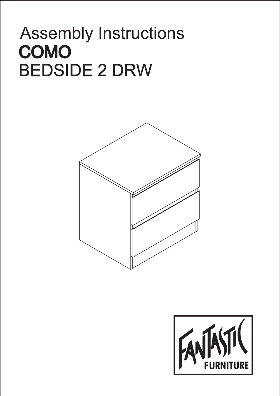 Fantastic Furniture Como Bedside 2 Drw, Como Queen Bed Assembly Instructions