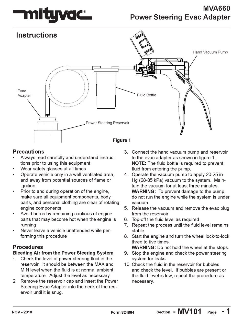 MITYVAC MVA660 INSTRUCTIONS Pdf Download ManualsLib