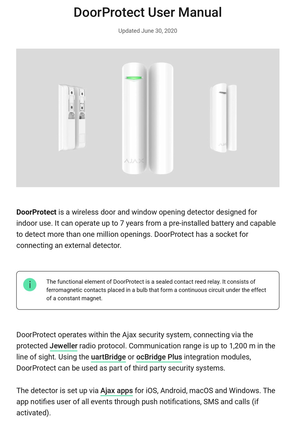 QVIS DOORPROTECT USER MANUAL Pdf Download ManualsLib