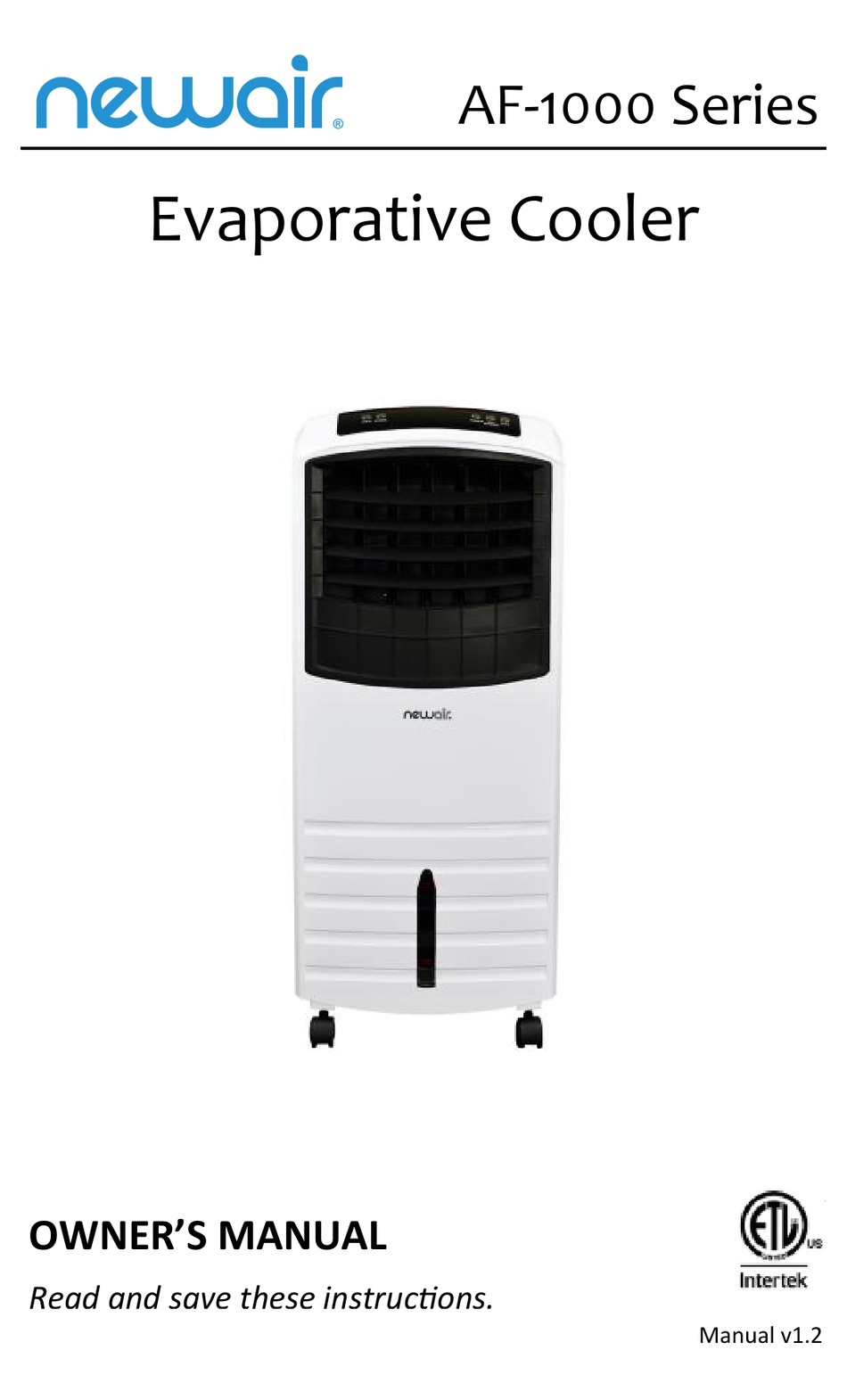 NEWAIR AF-1000 SERIES OWNER'S MANUAL Pdf Download | ManualsLib