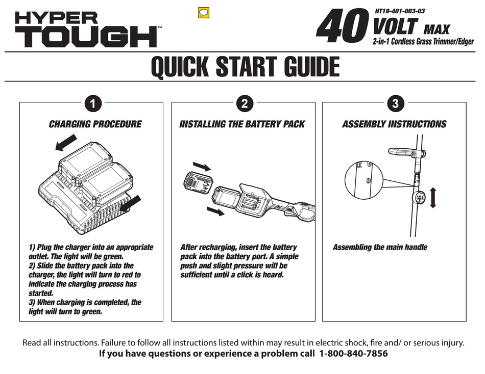 Hyper Tough Ht19 401 003 03 Quick Start Manual Pdf Download Manualslib