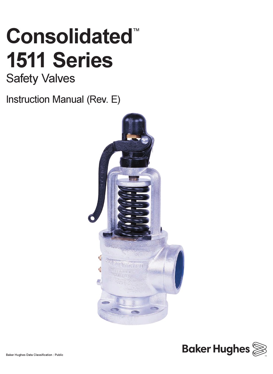 BAKER HUGHES CONSOLIDATED 1511 SERIES INSTRUCTION MANUAL Pdf Download