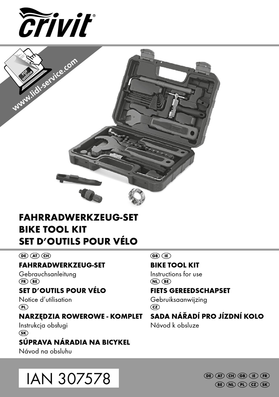 crivit bike tool kit