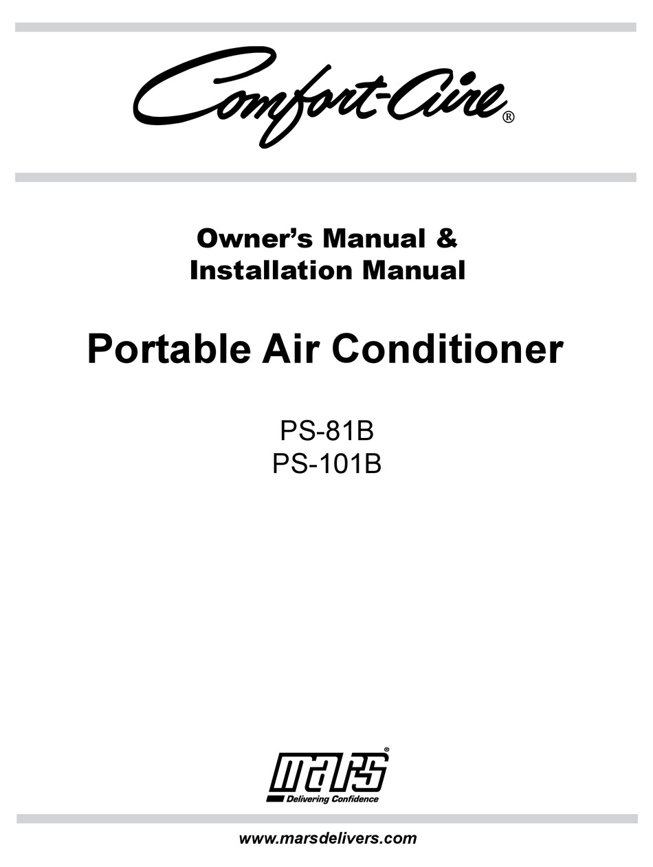 comfort aire ps 81b portable air conditioner