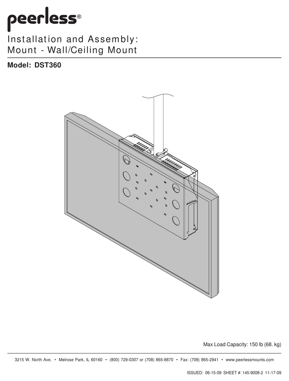 peerless-dst360-installation-and-assembly-manual-pdf-download-manualslib