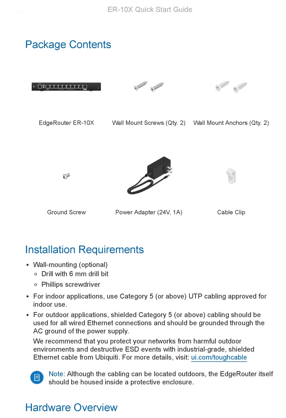 UBIQUITI EDGEROUTER ER10X QUICK START MANUAL Pdf Download ManualsLib