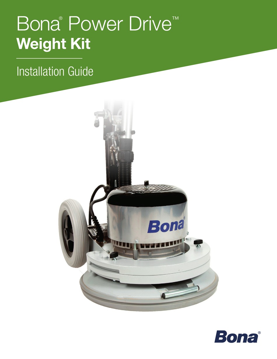 BONA POWER DRIVE AS0003201 INSTALLATION MANUAL Pdf Download ManualsLib