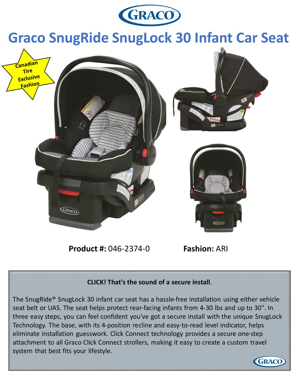 Graco Snugride 40 Infant Insert / Best Infant Rear Facing Car Seats