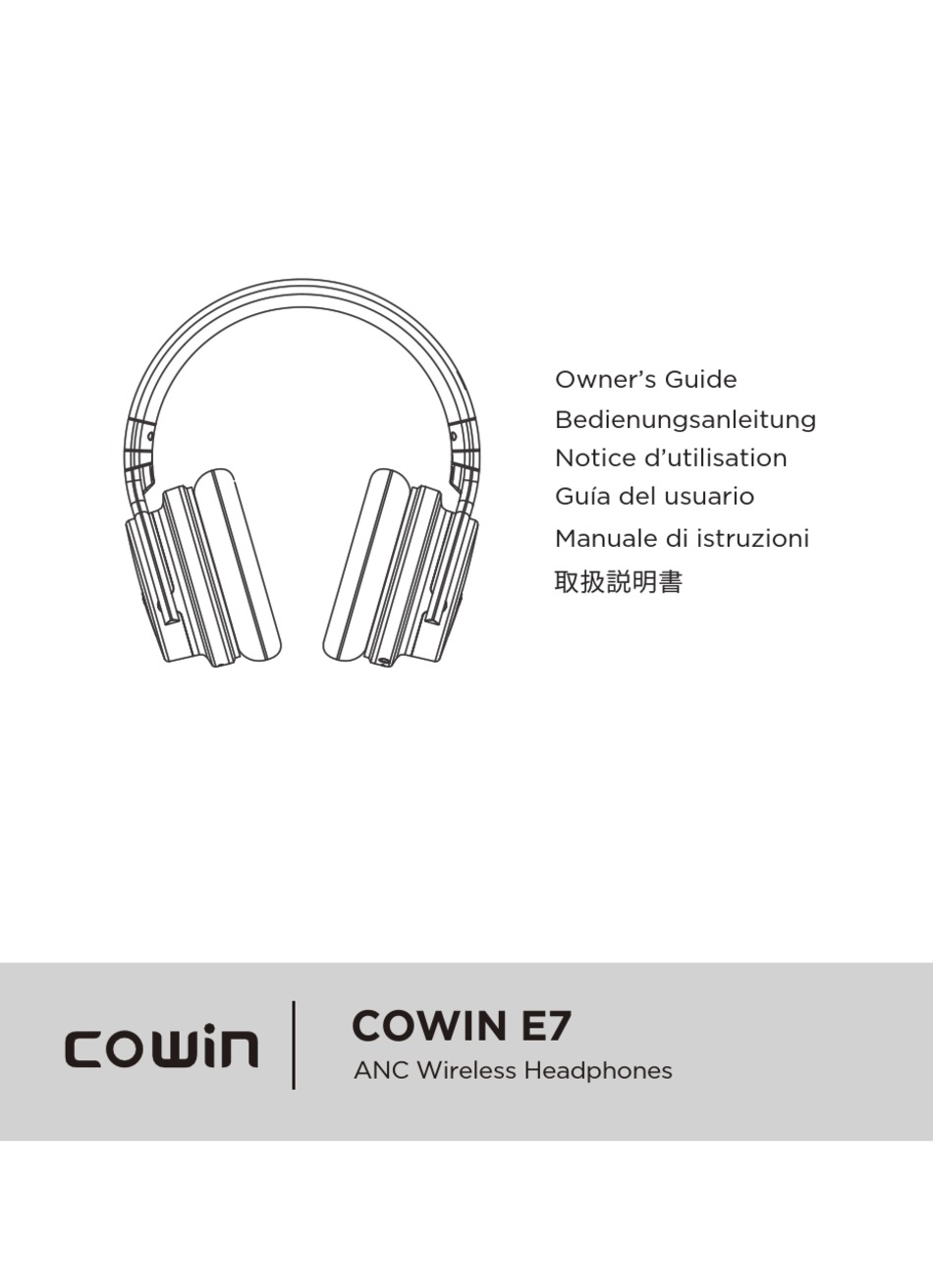 COWIN E7 OWNER'S MANUAL Pdf Download | ManualsLib