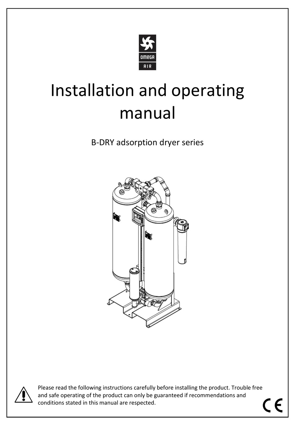 OMEGA AIR BDRY SERIES INSTALLATION AND OPERATING MANUAL Pdf Download
