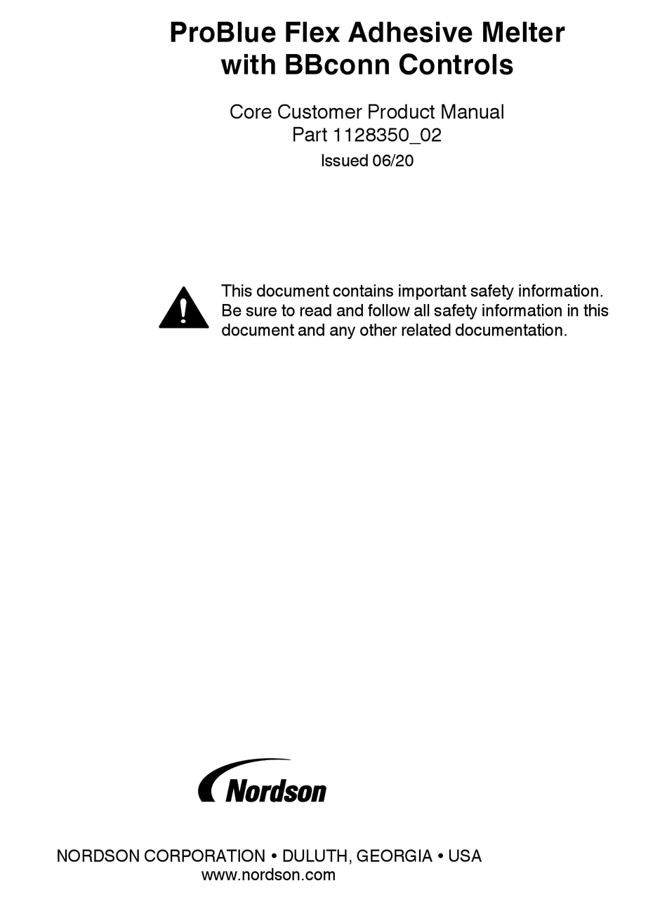 NORDSON PROBLUE FLEX PRODUCT MANUAL Pdf Download | ManualsLib