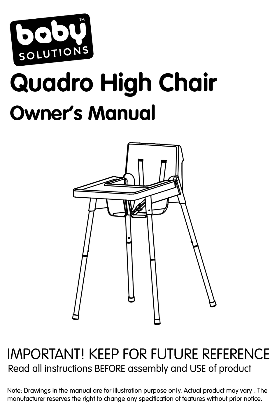 Kmart Baby Solutions Quadro Owners Manual Pdf Download Manualslib