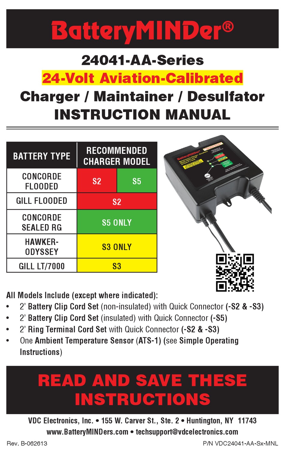 BATTERYMINDER 24041AA SERIES INSTRUCTION MANUAL Pdf Download ManualsLib