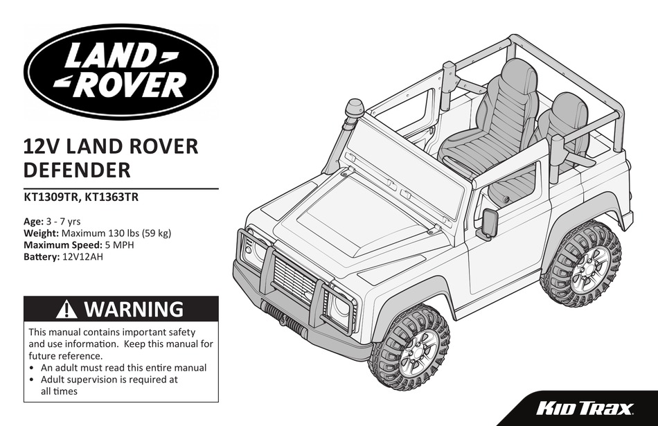 KID TRAX KT1309TR MANUAL Pdf Download 