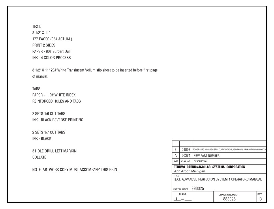 TERUMO ADVANCED PERFUSION SYSTEM 1 OPERATOR'S MANUAL Pdf Download ManualsLib