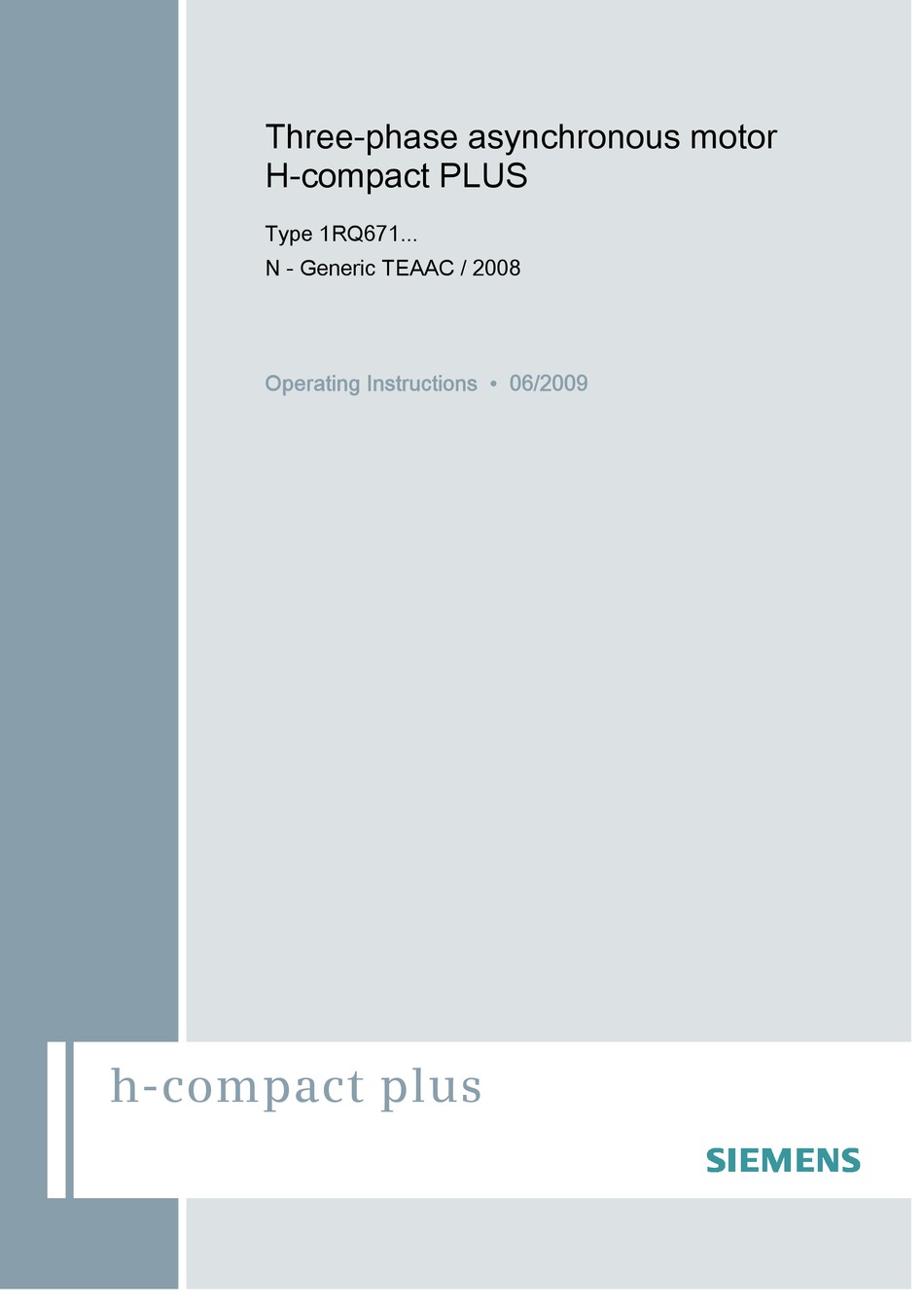 SIEMENS H-COMPACT PLUS OPERATING INSTRUCTIONS MANUAL Pdf Download