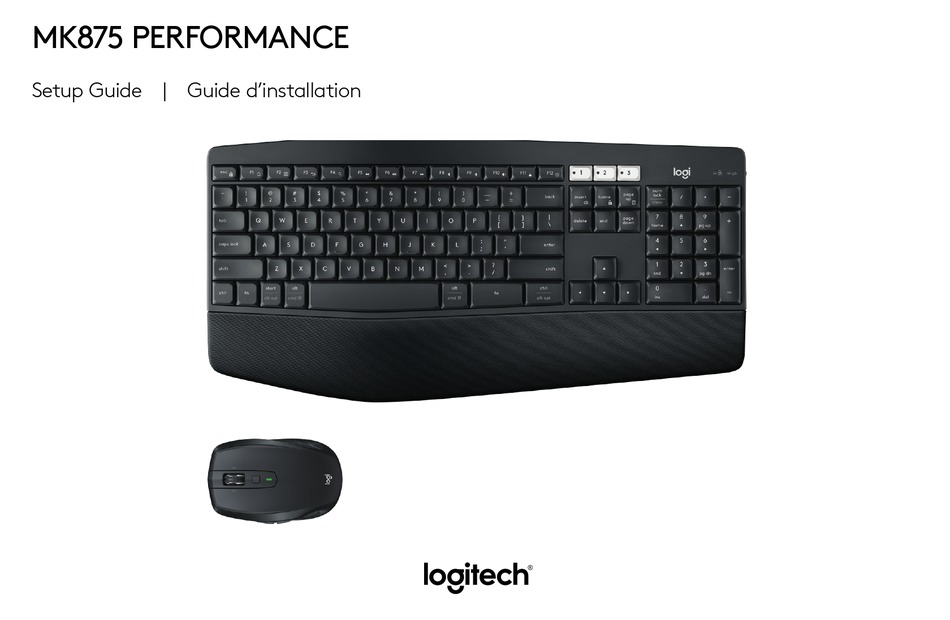 LOGITECH MK875 PERFORMANCE SETUP MANUAL Pdf Download | ManualsLib